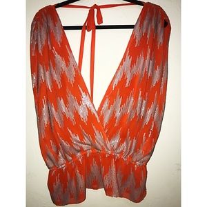 Metallic sequin top, WORN ONCE FOR 2 hours!